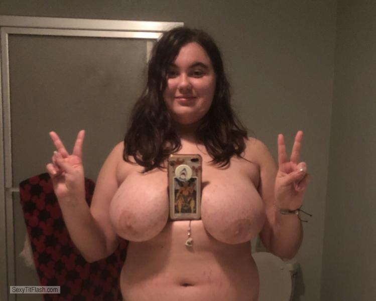 Tit Flash: My Very Big Tits - Topless Susi from United Kingdom